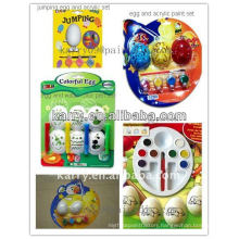 The Master Licensee of Disney in China:DIY EASTER EGG PAINT 4 COLORS WITH 2 WHITE EGGS A YELLOW HOLLOW EDD AND A BRUSH NON-TOXIC